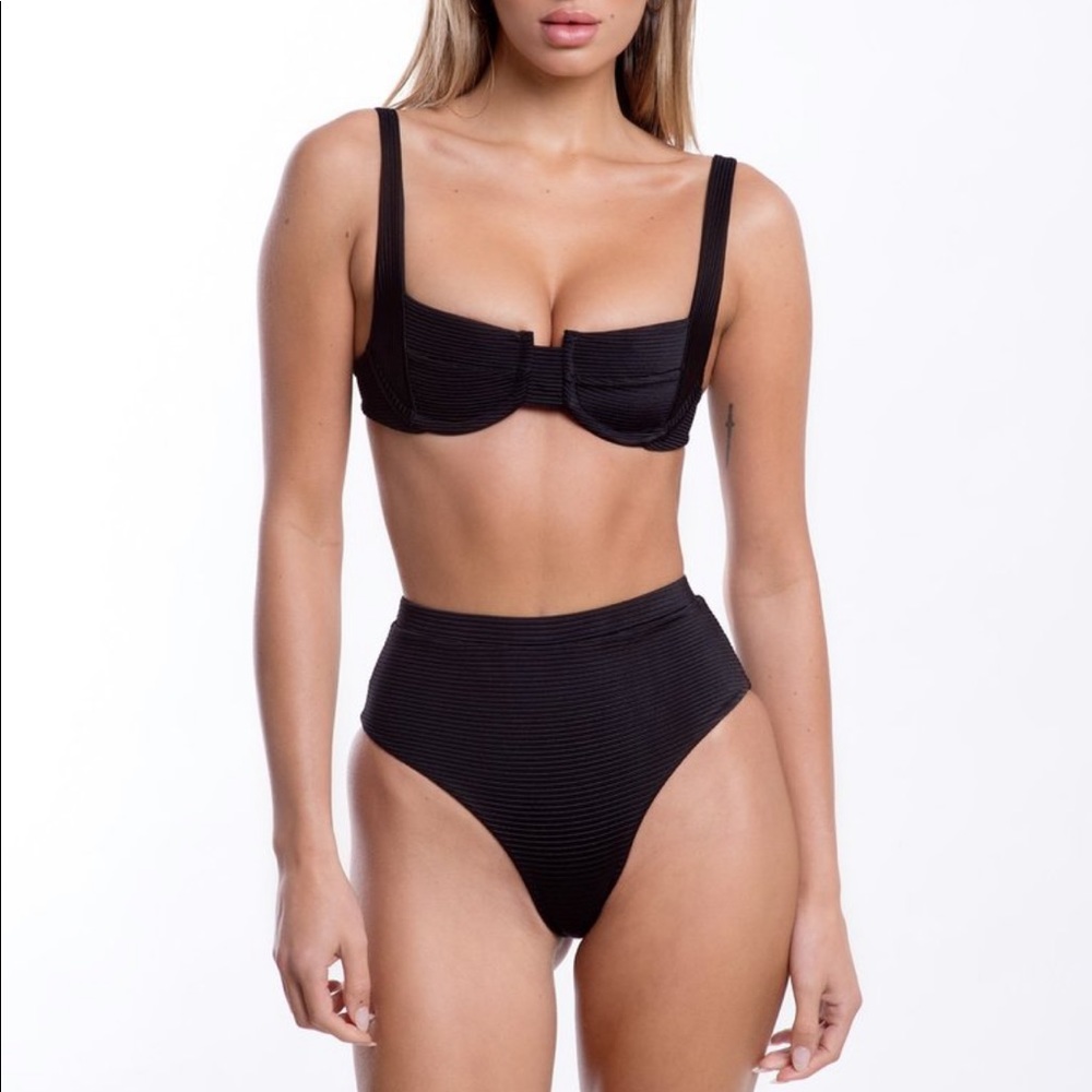 SWIM SUIT wired top (M) & high waisted bottom (L)